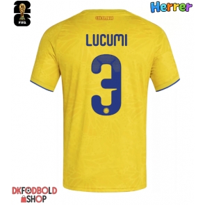 Colombia Jhon Lucumi #3 Hjemmebanetrøje VM 2026 Kort ærmer